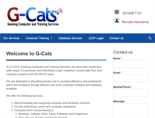 Tablet Screenshot of g-cats.com.au